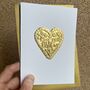 Personalised Gold Foil Heart Mum Birthday Card, thumbnail 9 of 12