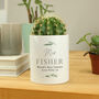 Personalised Teacher's Gift Botanical Ceramic Storage Pot, thumbnail 1 of 8