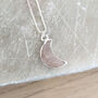 Sterling Silver Faceted Gemstone Moon Necklace, thumbnail 8 of 11