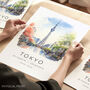 Tokyo Japan Travel Poster Of The Skytree, thumbnail 1 of 7