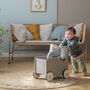 Wooden Baby Walker In Jetty Beige, thumbnail 2 of 3