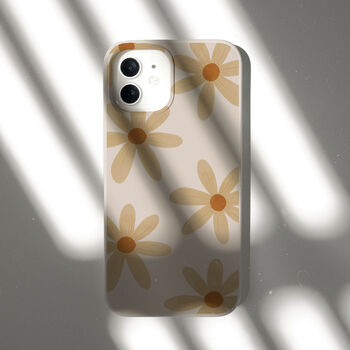 Orange Daisies Eco Friendly, Biodegradable Phone Case, 7 of 7