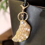 Beaded Croissant Keyring And Bag Charm, thumbnail 3 of 4