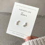 Silver Flower Earrings. A Mother's Love Blooms, thumbnail 1 of 4
