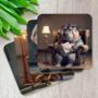 Curious Critters Set Of Four Pu Leather Coasters, thumbnail 3 of 8