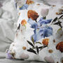 Crabapple And Iris Garden Cushion Cover Mustard, thumbnail 2 of 6