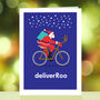 Funny Bike Lovers Christmas Card, Deliver Roo, thumbnail 5 of 10