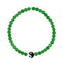 Green Chalcedony Yin Yang Beaded Stacker Bracelet, thumbnail 1 of 3