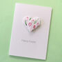 Personalised Happy Easter Origami Tulip Heart Card, thumbnail 3 of 7