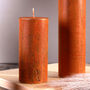 G Decor Fern Amberstone And Gold Hand Finished Pillar Candles, thumbnail 5 of 6