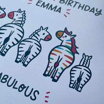 Stay Fabulous 30th/40th/50th Birthday Card, 5 of 8