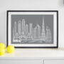 Dubai Skyline Typography Print, thumbnail 4 of 8