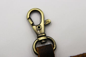 Leather Cable Organiser Keyring, 3 of 12