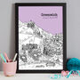 Personalised Greenwich Print, thumbnail 9 of 10