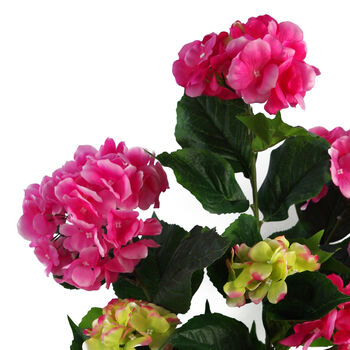 Artificial Hydrangea Flowering Plant Pink, 3 of 5