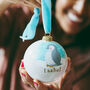 Baby's First Christmas Bauble. Hand Painted Penguin, thumbnail 2 of 6