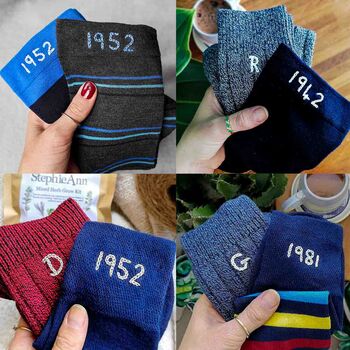 Personalised Men’s Socks, Garden Seeds, Pamper Gift Set, 2 of 8