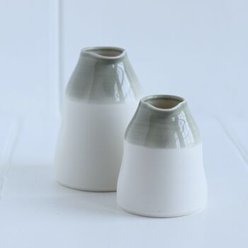 Handmade Porcelain Watercolour Collared Jug, 6 of 6