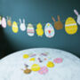 Easter Rabbit And Chick Paper Garland, thumbnail 2 of 2