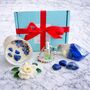 The Serenity Ritual Hamper For Women And Men – Luxury Gardenia Candle, Aromatherapy Bracelet And Crystal Soap Gift Set, thumbnail 1 of 9