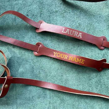 Cotton Beach And Yoga Towel And Leather Carrier Strap, 5 of 11