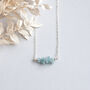 Sterling Silver Aquamarine Birthstone Necklace, thumbnail 3 of 6