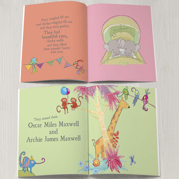 Personalised Twins Story Book, 5 of 8