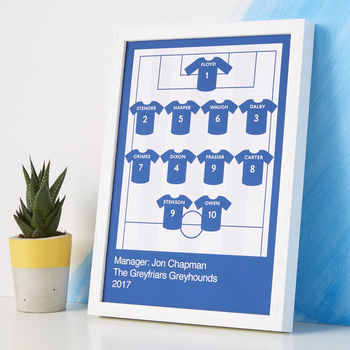 Personalised Football Team Print, 7 of 7