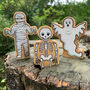 Set Of Eight Wooden Toy Halloween Characters, thumbnail 5 of 6