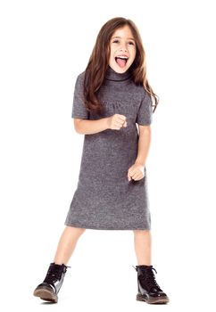 Girls' Cashmere Knitted Dress, 2 of 8