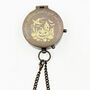 Personalised Halloween Compass With Leather Case Or Wooden Box, thumbnail 6 of 9