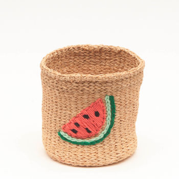 Embroidered Motif Baskets, 6 of 12