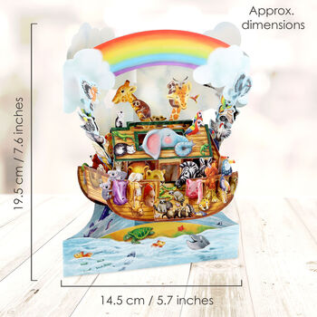 Noah's Ark Pop Up 3D Moving Swing Card, 4 of 5