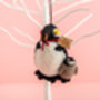 Personalised Felt Penguin And Baby Tree Decoration, thumbnail 1 of 5