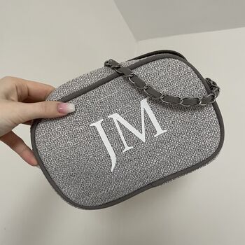 Personalised Canvas Chain Cross Body Bag, 9 of 12