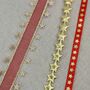 Gold And Red Star Christmas Ribbon Collection, thumbnail 7 of 7