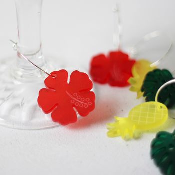 Wine Glass Charms, Tropical, Set Of Six, 3 of 8