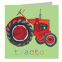 Red Tractor Greetings Card, thumbnail 2 of 5