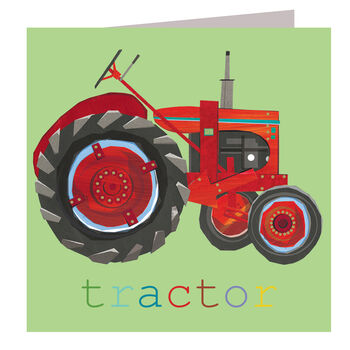 Red Tractor Greetings Card, 2 of 5