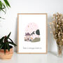 'Home' Family Inspirational Quote Wall Print, thumbnail 2 of 2