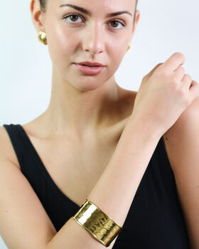 Golden Muse Chunky Cuff Bangle, 2 of 5