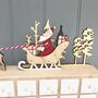 Personalised Santa Sleigh Wooden Advent, thumbnail 3 of 4