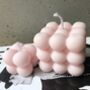 Scented Bubble Cube Pastel Candle | Soy Wax, thumbnail 2 of 8
