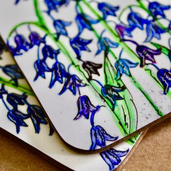 Bluebell Floral Coaster, 4 of 5