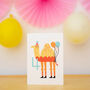 Four Camel Birthday Card For Little Ones, thumbnail 1 of 4