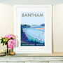 Bantham River Vintage Style Seaside Travel Poster, thumbnail 2 of 2