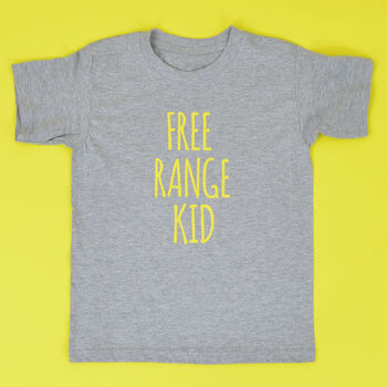 'Free Range Kid' Fun Kids T Shirt, 3 of 3