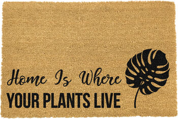 Home Is Where Your Plants Live Print Doormat, 2 of 4