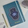 Personalised Hamsa Notebook And Crystal Pen Gratitude Diary Planner, thumbnail 5 of 7