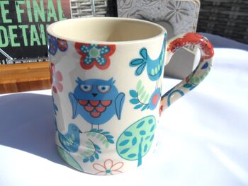 Tankard Mug In Patchwork Forest Design, 2 of 11